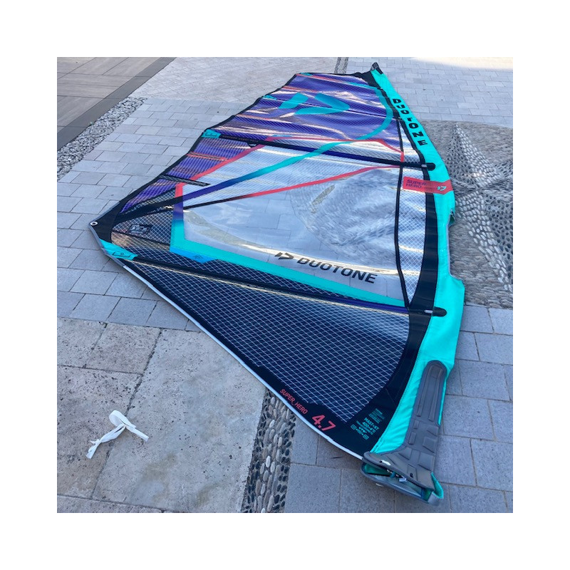 Voile Duotone E-Pace 6,6 M² – Blanche/turquoise – C17 – Saison 2024 – Neuf